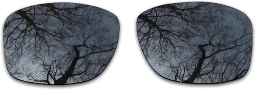 Miniatura 2 de 2pares polarizadas lente de repuesto para Oakley Jupiter Squared Negro y Plateado chapado en cromo