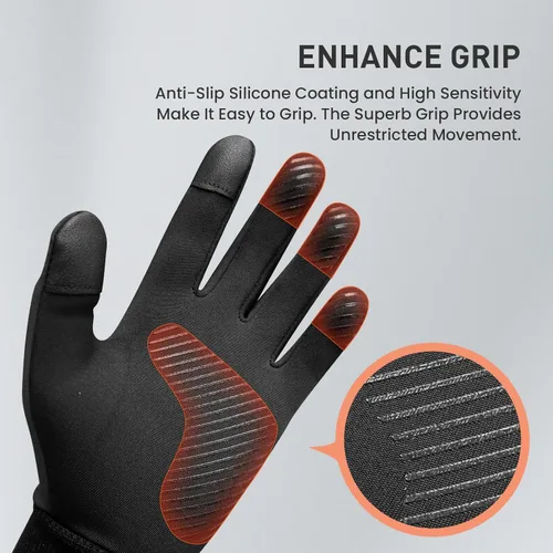 Miniatura 4 de FINGER TEN Guantes de invierno para pantalla táctil para niños y niñas, guantes térmicos para clima frío, guantes ligeros y cálidos para pantalla