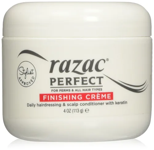 Razac Perfecto para crema de acabado permanente para peluquería diaria y acondicionador de cuero cabelludo, 4 onzas