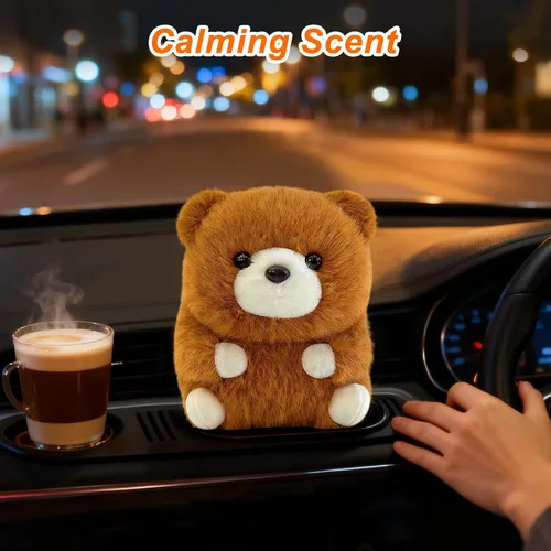 Miniatura 3 de Lindo oso de peluche, peluche de oso pequeño de 5 pulgadas para tablero de automóvil, escritorio de oficina y decoración del hogar, regalo de felpa