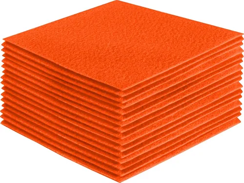 Miniatura 153 de FabricLA Hojas de fieltro acrílico para manualidades, cuadrados de fieltro precortados suaves de 4 x 4 pulgadas (3.9 in x 3.9 in), utiliza hojas