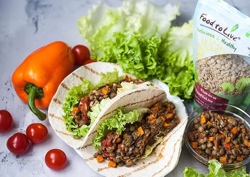 Miniatura 5 de Food to Live - Lentejas rojas enteras, 1 libra - Frijoles crudos secos, germinables, veganos, kosher, a granel. Fácil de cocinar. Buena fuente