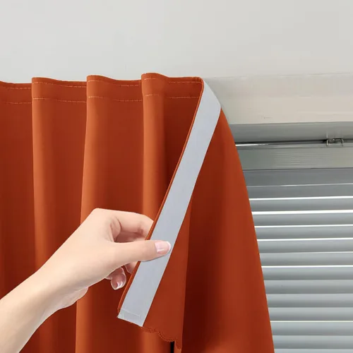 Miniatura 11 de Cortinas opacas portátiles y autoadhesivas para dormitorio y cocina, fáciles de instalar, cortinas térmicas para ventana para oscurecimiento