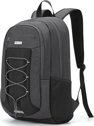 Miniatura 18 de MAXTOP Mochila para computadora portátil de viaje, mochilas de negocios con puerto de carga USB, resistente al agua, mochila para escuela y Negro