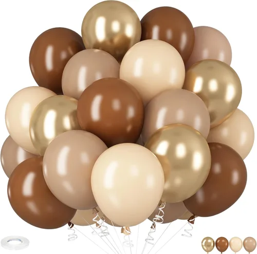 Miniatura 10 de HILAVO - Kit de globos tropicales, 60 globos hawaianos de 12", color rosa intenso, naranja, verde azulado, verde, dorado metálico, globos de látex