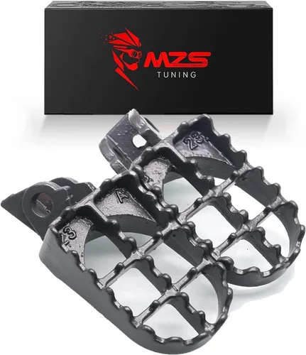 Miniatura 12 de MZS Estriberas para Dirt Bike, Estriberas CNC Motocross KLX 110 Reposapiés MX Pedal de Descanso Verde Compatible con KLX110 2002-2024 / KLX110L