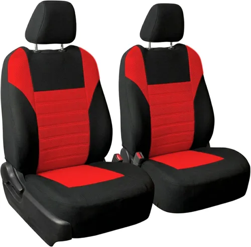 FH Group Juego de fundas de asiento delantero de automóvil de malla de aire 3D premium, fundas de asiento compatibles con bolsa de aire, de ajuste
