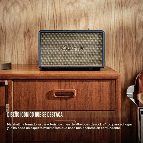 Miniatura 5 de Altavoz Marshall Acton III Bluetooth para el hogar - Sonido estéreo fuerte con controles de graves y agudos Alimentado por enchufe Entrada Azul
