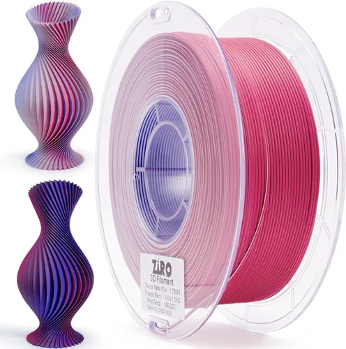 Miniatura 15 de ZIRO - Filamento PLA para impresora 3D de 0.069 pulgadas, filamento sedoso brillante multicolor para impresora 3D, cambio gradual de color PLA