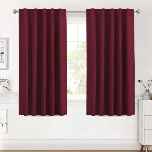 Miniatura 79 de H.VERSAILTEX Cortinas opacas con aislamiento térmico, paneles de tratamiento de ventana, cortinas opacas para oscurecer la habitación, cortinas Gris