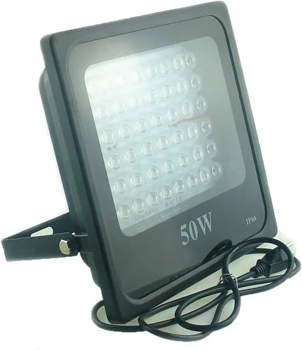 QUANS Luz LED ultravioleta ultravioleta de 50 W para curar pegamento, luz negra, pesca, acuario, brilla en la oscuridad, efectos especiales, enchufe