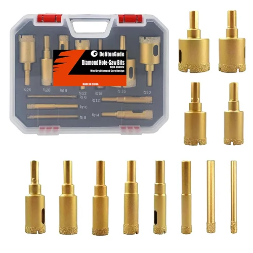 Miniatura 30 de Brocas helicoidales HSS M35 de 13/64 pulgadas, acero de alta velocidad, paquete de 10, adecuadas para aceros, hierro fundido, acero inoxidable