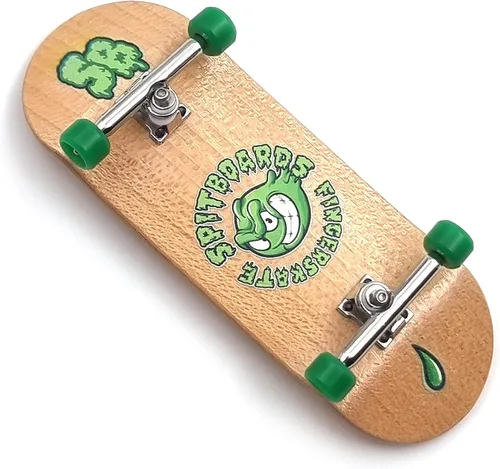 Miniatura 16 de SPITBOARDS® 34mm x 96mm Juego de Diapasón Pro (Completo) Cubierta de Madera Real Camiones Pro con Tuercas de Bloqueo y Bujes Pro Ruedas Pro