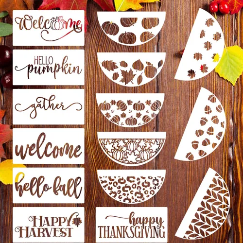 Miniatura 14 de Plantillas de Navidad para pintar sobre madera de 12" Plantilla de Feliz Navidad Plantillas de vacaciones Plantillas de dibujo para colgar