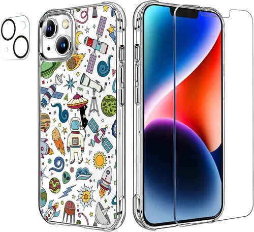 Miniatura 32 de Funda transparente de girasol compatible con iPhone SE 2022 SE 2020 7 8, funda trasera floral para niñas y mujeres, funda protectora transparente