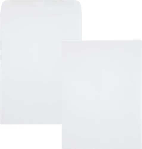 Quality Park Sobres para catálogo, engomados, gris ejecutivo, 9 x 12, 250 por caja, (41487)