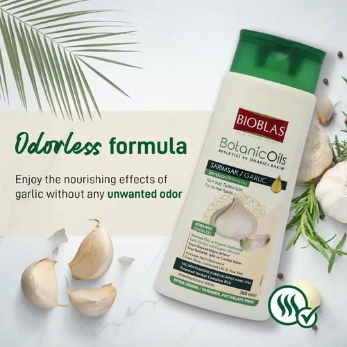 Miniatura 3 de BIOBLAS Champú de ajo – Crecimiento del cabello inodoro y sin perfume para hombres y mujeres – Aclarador para limpiar el cabello, raíces y cuero