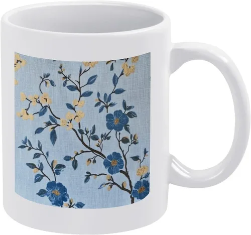Miniatura 10 de Chinoiserie Blue Peony Flower Mugs Botanical Peony Garden Illustration 11 Oz Tea Cup Mother's Day Christmas Birthday Gift For Mom