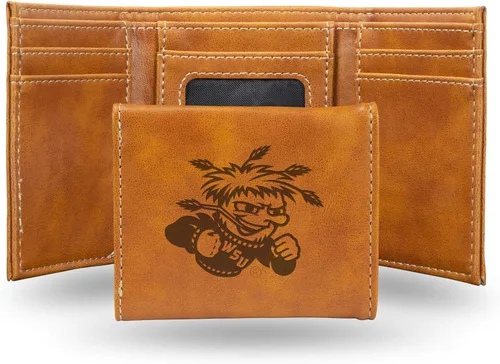 Miniatura 22 de NCAA Rico Industries - Billetera triple grabada con láser, con grabado láser, accesorio para hombre