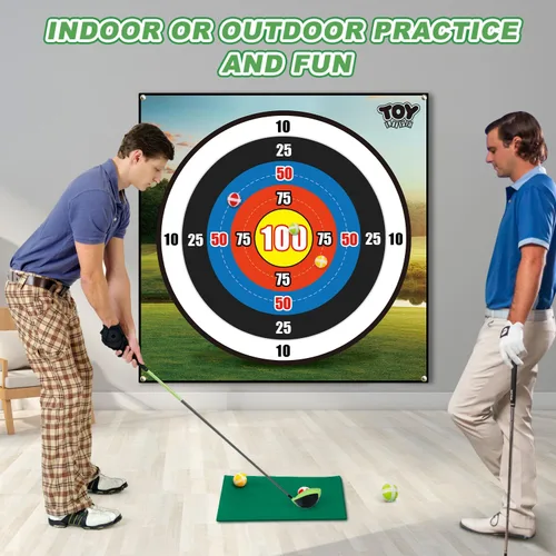 Miniatura 4 de TOY Life Chipping - Tapetes de práctica de golf, juego de golf, tapete de entrenamiento para interiores y exteriores, para adultos, familia, niños