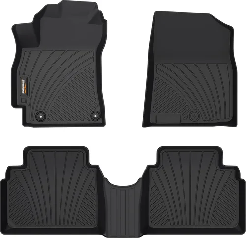 Miniatura 37 de Alfombrillas para todo tipo de clima y forro de carga para Volkswagen Atlas 2018-2025 (asiento de cubo de 6 pasajeros), juego completo de 3 filas
