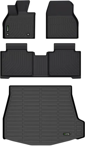 Miniatura 23 de Alfombrillas y revestimiento para maletero para Jeep Grand Cherokee L 2021-2025 (6 pasajeros, sin consola central) con respaldo, revestimientos