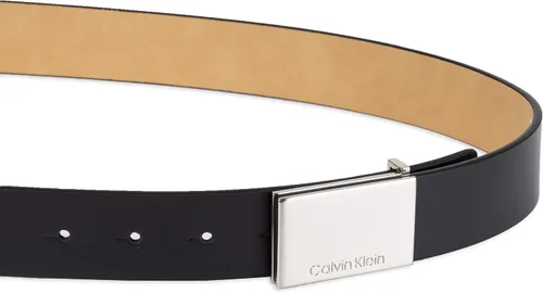 Miniatura 3 de Calvin Klein Cinturón de hebilla con logotipo grabado casual para hombre