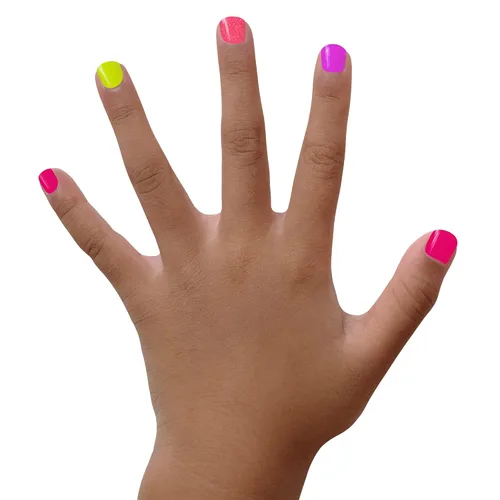 Miniatura 3 de Piggy Paint 4 Esmaltes Neón Set de Caja (¡Bonificación: ¡Resplandor Blacklight!)