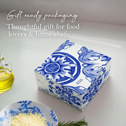 Miniatura 5 de Rosanna Azul - Juego de 4 cuencos para pasta, 8.25 pulgadas, cuencos de porcelana para pasta, cuencos poco profundos, aptos para lavavajillas
