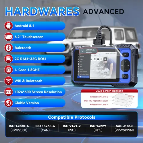 Miniatura 4 de Escáner OBD2, herramienta de diagnóstico de automóvil asistida por IA mucar 682, herramienta de escaneo bidireccional automotriz, escáner