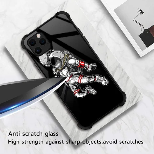 Miniatura 2 de ZHEGAILIAN Funda para iPhone 11, protección de grado militar, esquinas a prueba de golpes, funda antiarañazos para iPhone 11, nebulosa verde