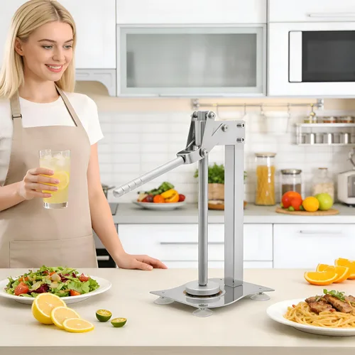 Miniatura 4 de Exprimidor manual de cítricos de acero inoxidable, exprimidor manual de cítricos – Exprimidor de mano resistente para lima naranja, prensa de frutas