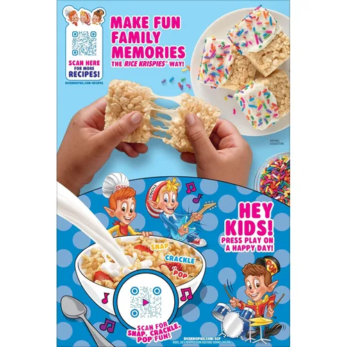 Miniatura 8 de Rice Krispies Kellogg's Frosted Krispies Cereal para desayuno, aperitivos para niños, golosinas de malvavisco, original, caja de 13 onzas (1 caja)
