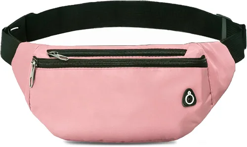 Miniatura 31 de Riñonera cruzada para mujeres y hombres, riñonera deportiva resistente al agua, bolsa de cinturón para viajes, senderismo, correr