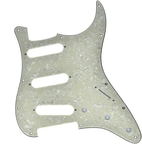 Miniatura 25 de KAISH - Golpeador de 11 agujeros estilo ST/Strat, SSS, para Stratocaster de EE. UU./México, perla de abulón