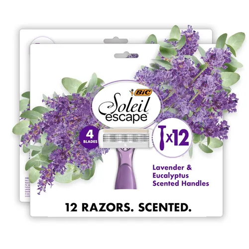 Miniatura 10 de BIC Soleil 4 Escape - Maquinillas de afeitar desechables para mujer con 4 cuchillas, afeitado cómodo, mango perfumado lavanda y eucalipto