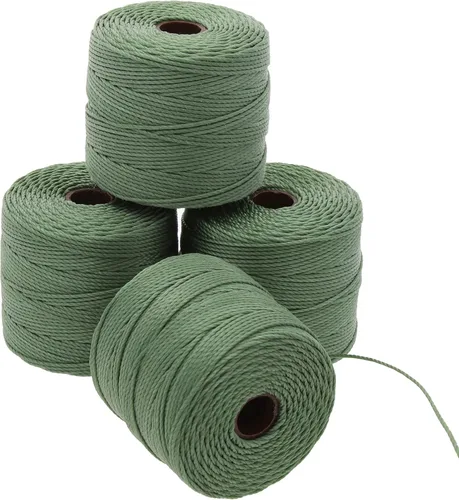 Miniatura 86 de The Beadsmith S-Lon Cordón para Cuentas – Cordón de Nylon Torcido de 0.5 mm para Ensartar, Paquete de 4, Mezcla de Neutrales Fríos, TEX210, 77