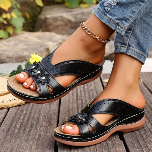 Miniatura 4 de Ladmiple - Sandalias ortopédicas para mujer, cómodas para caminar, informales, para verano, con soporte para el arco