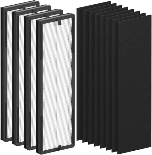 Miniatura 7 de Paquete de 2 filtros de repuesto True HEPA compatibles con Eureka NEA120 y Toshiba CAF-W36USW purificador de filtro de aire, 2 paquetes de filtros