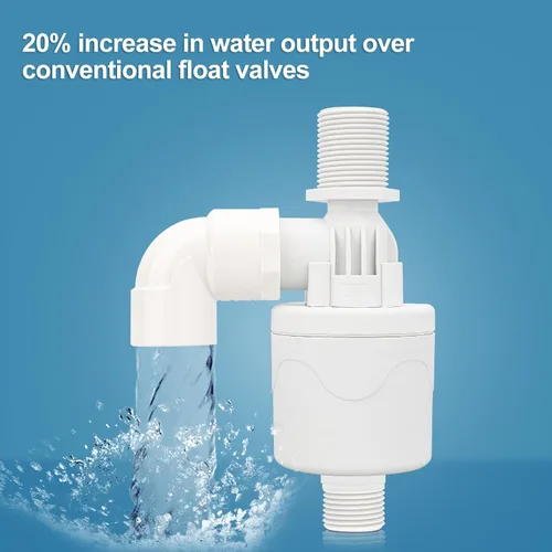 Miniatura 6 de Baomain Válvula de flotador de agua de 3/4 pulgadas, entrada superior, montaje externo, contador automático de nivel de agua para tanque de agua