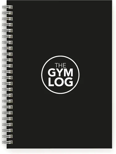 The Gym Log - El cuaderno de registro perfecto para grabar tus entrenamientos: 8.26 x 5.8 pulgadas con 104 páginas y espacio para 100 entrenamientos
