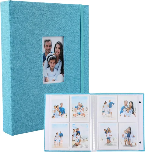 Miniatura 14 de Polaroid - Álbum de fotos, pequeño libro de imágenes con capacidad para 280 fotos, libro de recuerdos beige para imágenes de 2 x 3 pulgadas, álbum