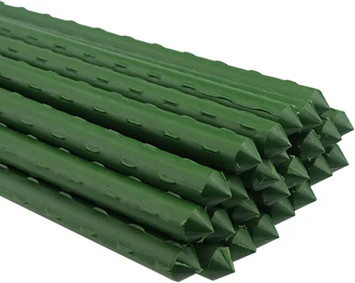 Sunnyglade 25 estacas de 48 pulgadas para plantas de jardín, tomate, estacas y soportes para plantas en maceta