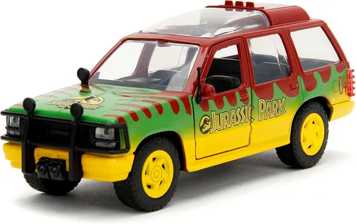 Jada Jurassic Park 1:32 1993 Ford Explorer - Coche fundido a presión, juguetes para niños y adultos