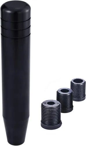 Miniatura 7 de Pomo de Palanca de Cambios de Aluminio Pulido de 7" para Automóvil con Mango Largo Ponderado que se Ajusta a la Mayoría de Vehículos Manuales y Negro