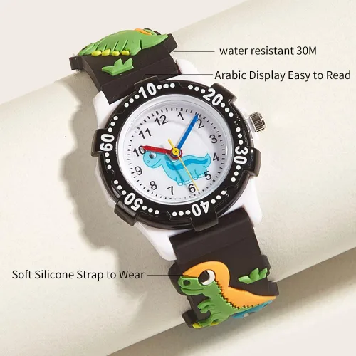 Miniatura 3 de Child's love Relojes para niños, relojes de dibujos animados 3D para uso diario, relojes impermeables para niños, regalos para niños de 3 a 12 años