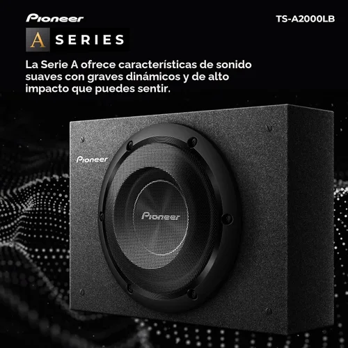 Miniatura 2 de Pioneer Subwoofer TS-A2000LB Serie A de 8 pulgadas – 700 W máximo, diseño de montaje poco profundo precargado, graves profundos en espacios