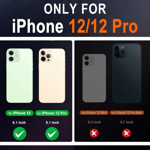 Miniatura 2 de SHIELDON Funda para iPhone 12 de 6.1", cartera de cuero genuino con protección magnética tipo libro, soporte con bloqueo RFID para tarjetas de Café