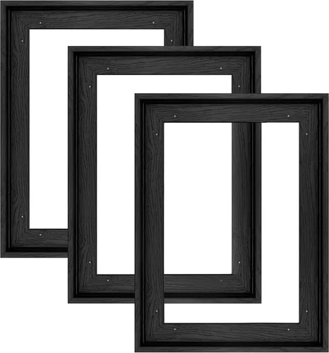 Miniatura 38 de Marco flotante para pintura en lienzo de 5 x 7 pulgadas con 0.6 a 0.8" de profundidad, paquete de 3 marcos flotantes para impresiones en lienzo