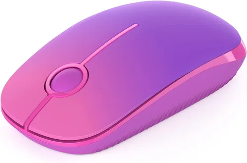 Miniatura 15 de VssoPlor Ratón Inalámbrico 2.4G, Ratón Portátil Delgado para Computadora Portátil con Receptor Nano, Ratón Óptico Silencioso para Notebook, PC